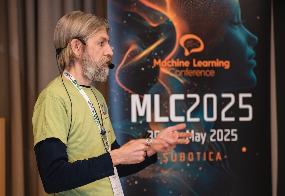 Andrija Sagić speaking at MLC2025